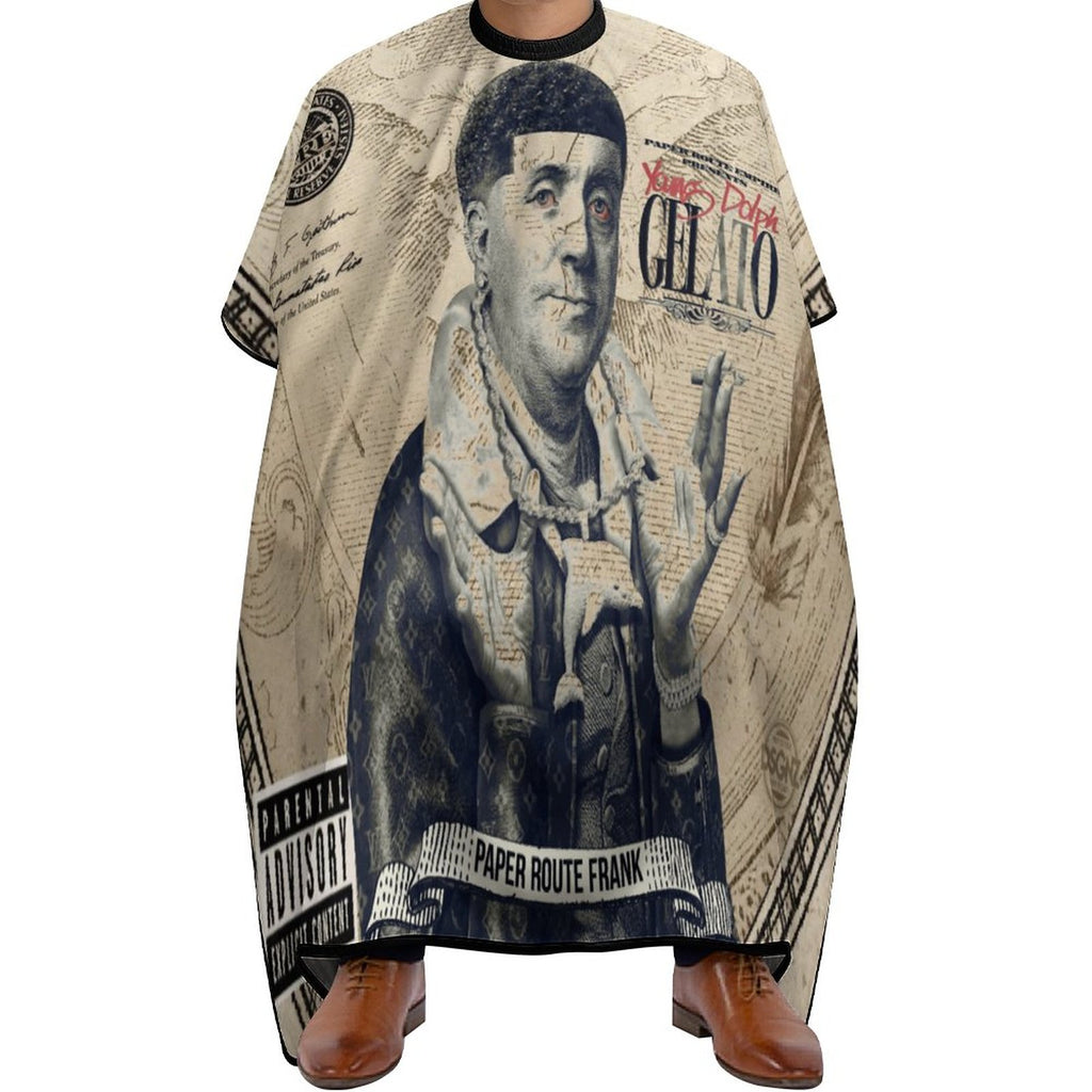 Young Dolph Gelato Paper Route Frank Custom Barber Cape