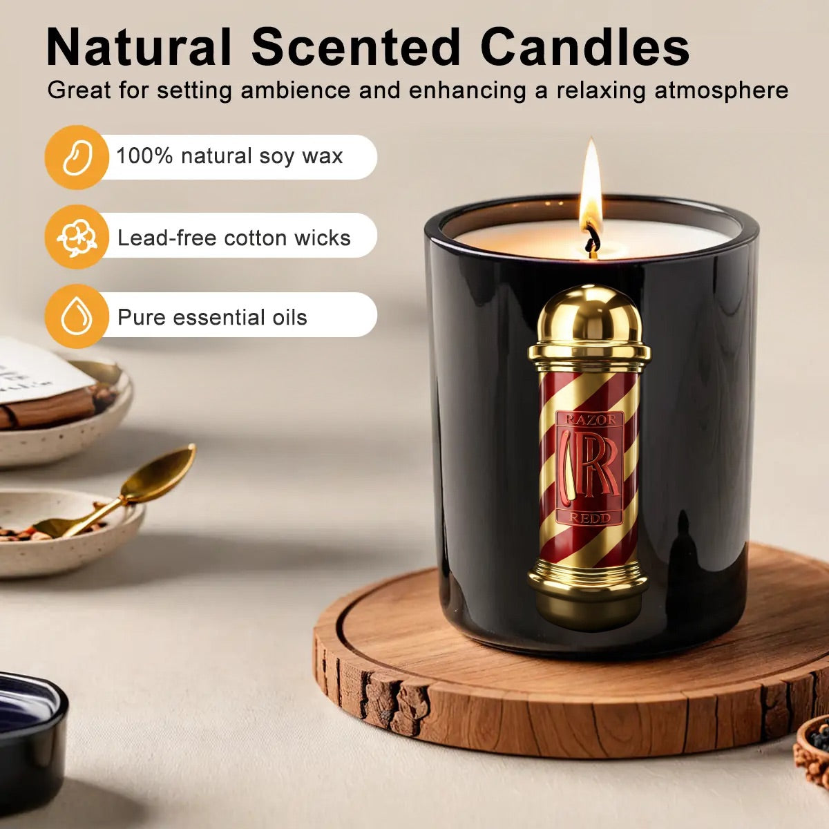 Double R Fire candle